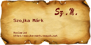 Szojka Márk névjegykártya
